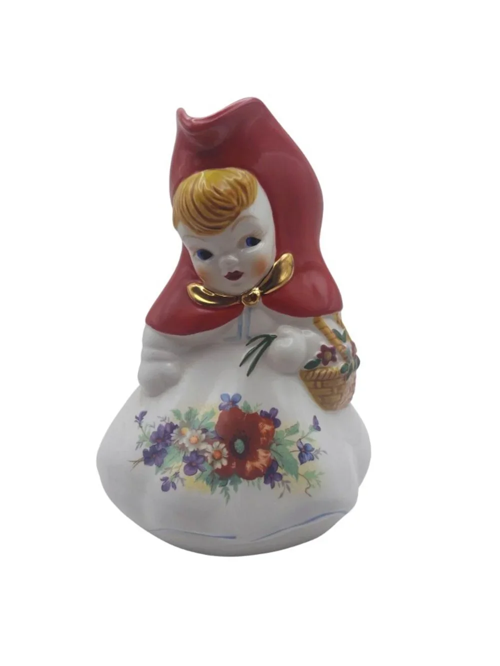 Little Red Riding Hood Cookie Jar & Creamer Pitcher Set Of 2 Vintage Retro